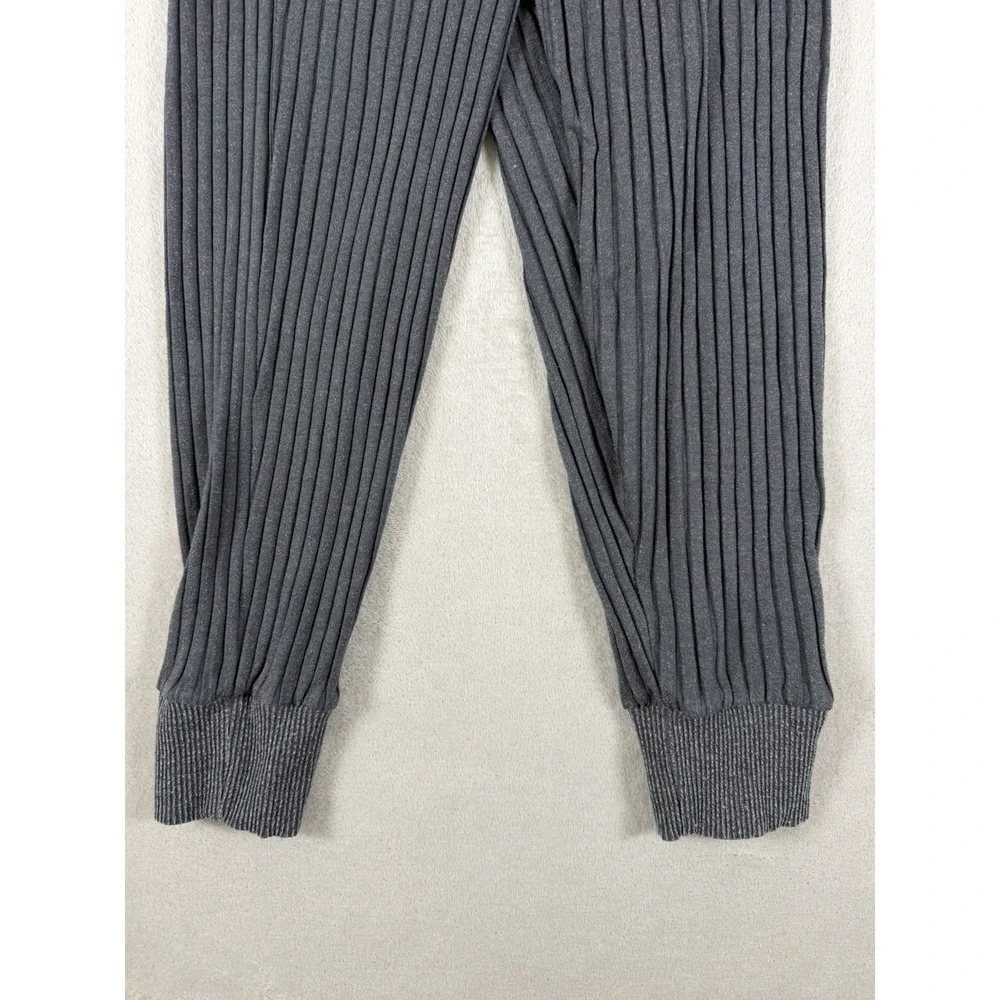 Nike Yoga Luxe Ribbed Crossover Front Loose Fit Pants Gray Womens S P